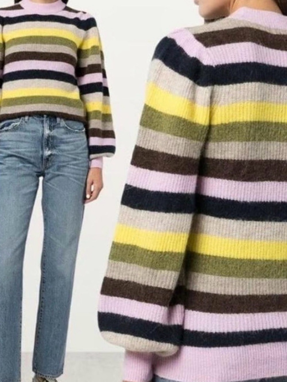 NWT GANNI striped sweater - XS